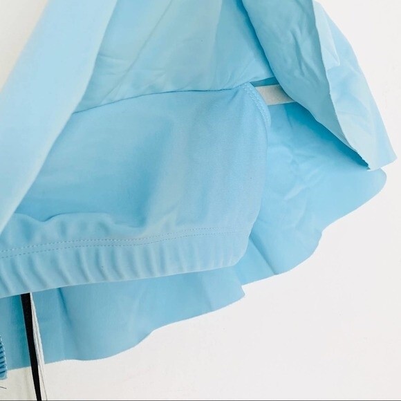 Beach Riot Swim Top Off Shoulder Ruffle Light Blue Size Small Bikini New NWT - Picture 5 of 6